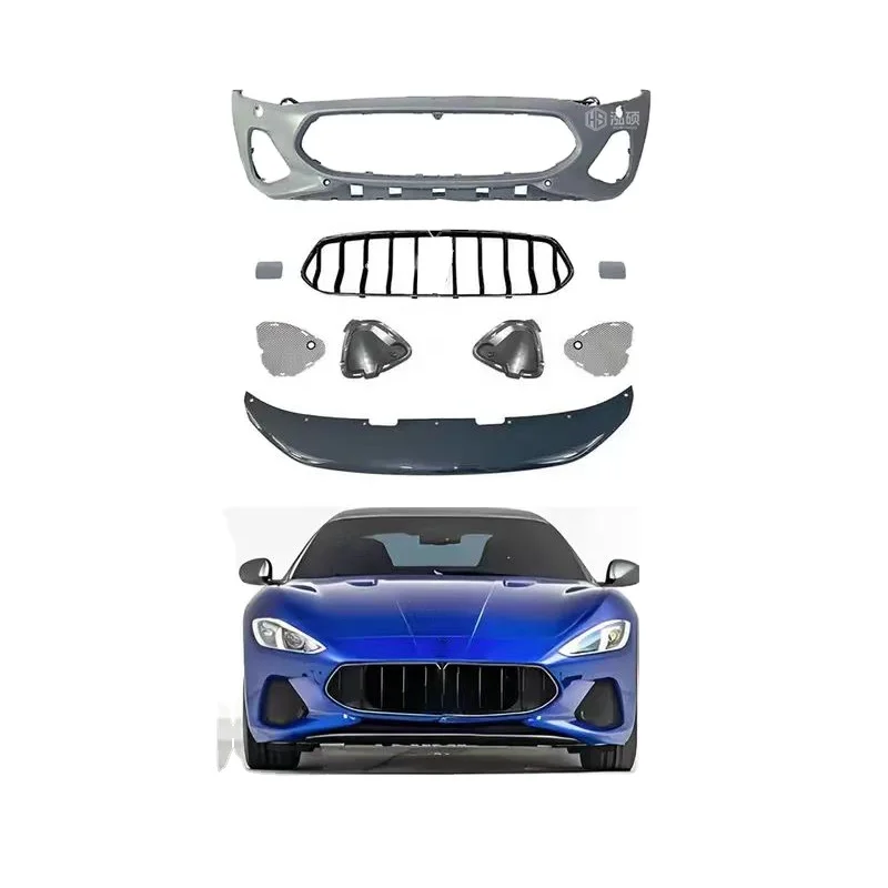 

Car Accessories PP Material Front Bumper Assembly for Maserati GranTurismo GTS Front Bumper Grille Body Kit