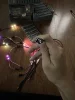 Colorful 10m LED tails for large 3D soft delta kite inflatable kite flying with lights 5