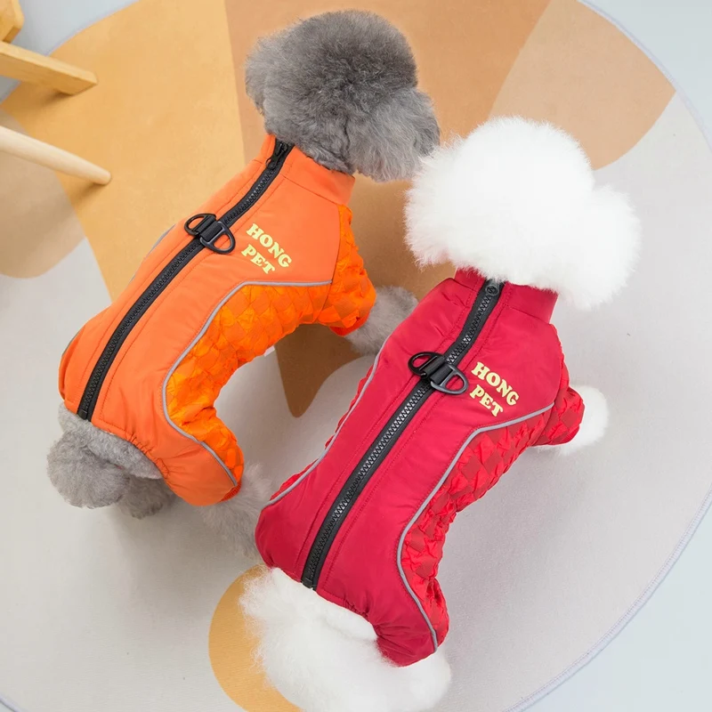 Waterproof Down Tracksuit Sweatshirt for Small Medium Dogs Bulldog Chihuahua Winter Warm Pet Coat Apparel Clothes S To 3XL Suit