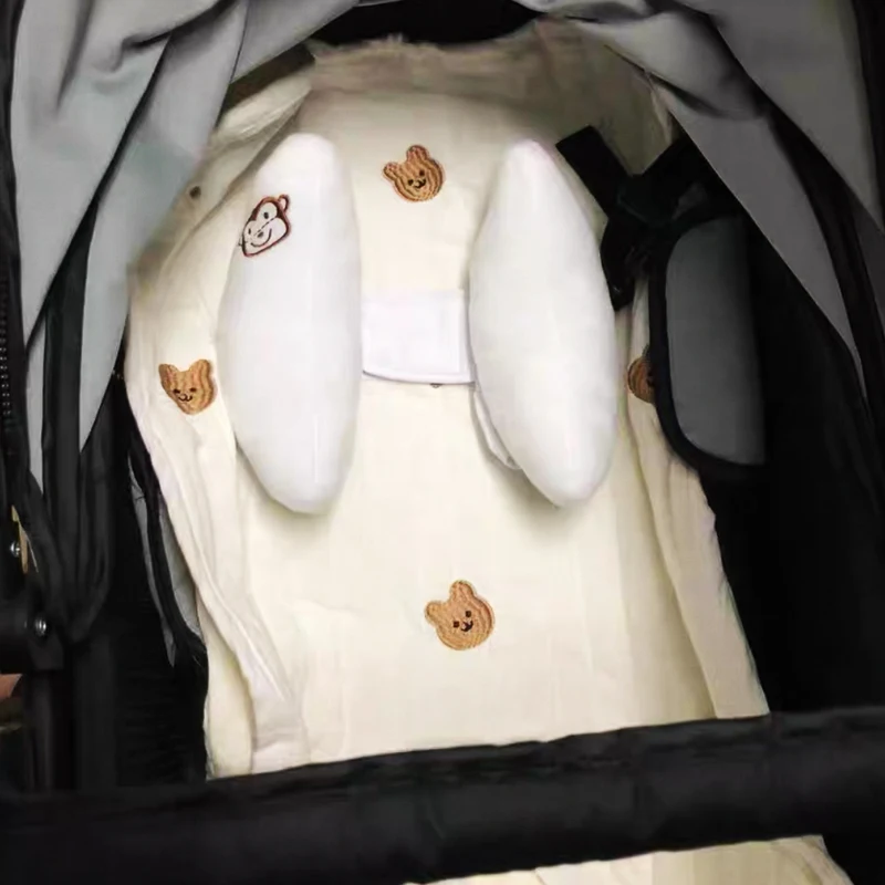 Cartoon Stroller Neck Pillow Baby Stroller Sleeping Neck Support Car Seat Headrest Universal Multi-functional Sleeping Pillow