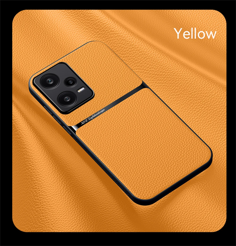 Coque de téléphone magnétique en cuir pour redmi note protection_voghion.com