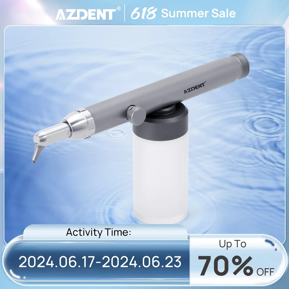 Стоматологический микробластер AZDENT из оксида алюминия с водяным распылителем, микроэхолот, Пескоструйный пистолет, воздушный полировщик, стоматологическое оборудование