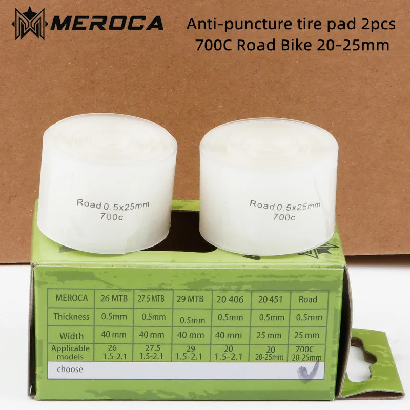 Bicycle Tire Puncture Protection Liners - Anti-Puncture Cycling Tape Set