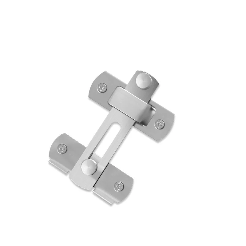 Door Lock Window Lock 1Pcs Stainless Steel Sliding Barn Door Lock Hardware Gate Latches Silvery Lockable