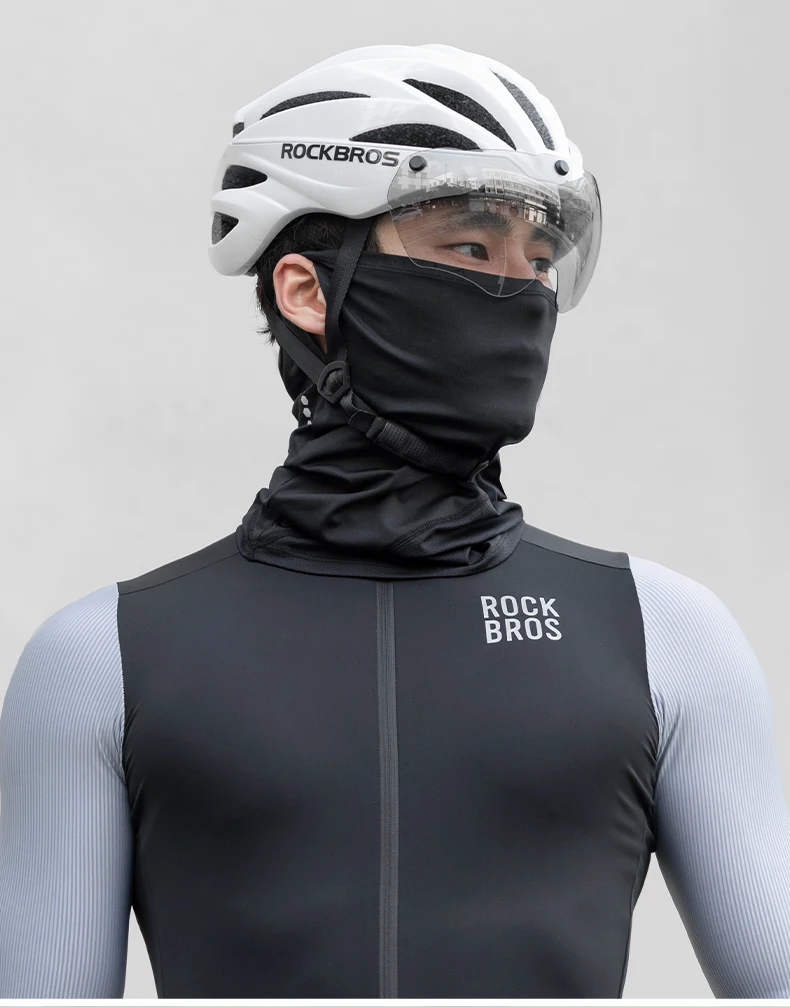 ROCKBROS Eisseide Radfahren Gesichtsmaske Sommer Anti-UV Schnell trocknend Atmungsaktiv Fahrrad Schal Maske Angeln Reiten Bandana Gesicht Hals Abdeckung – Detail 10