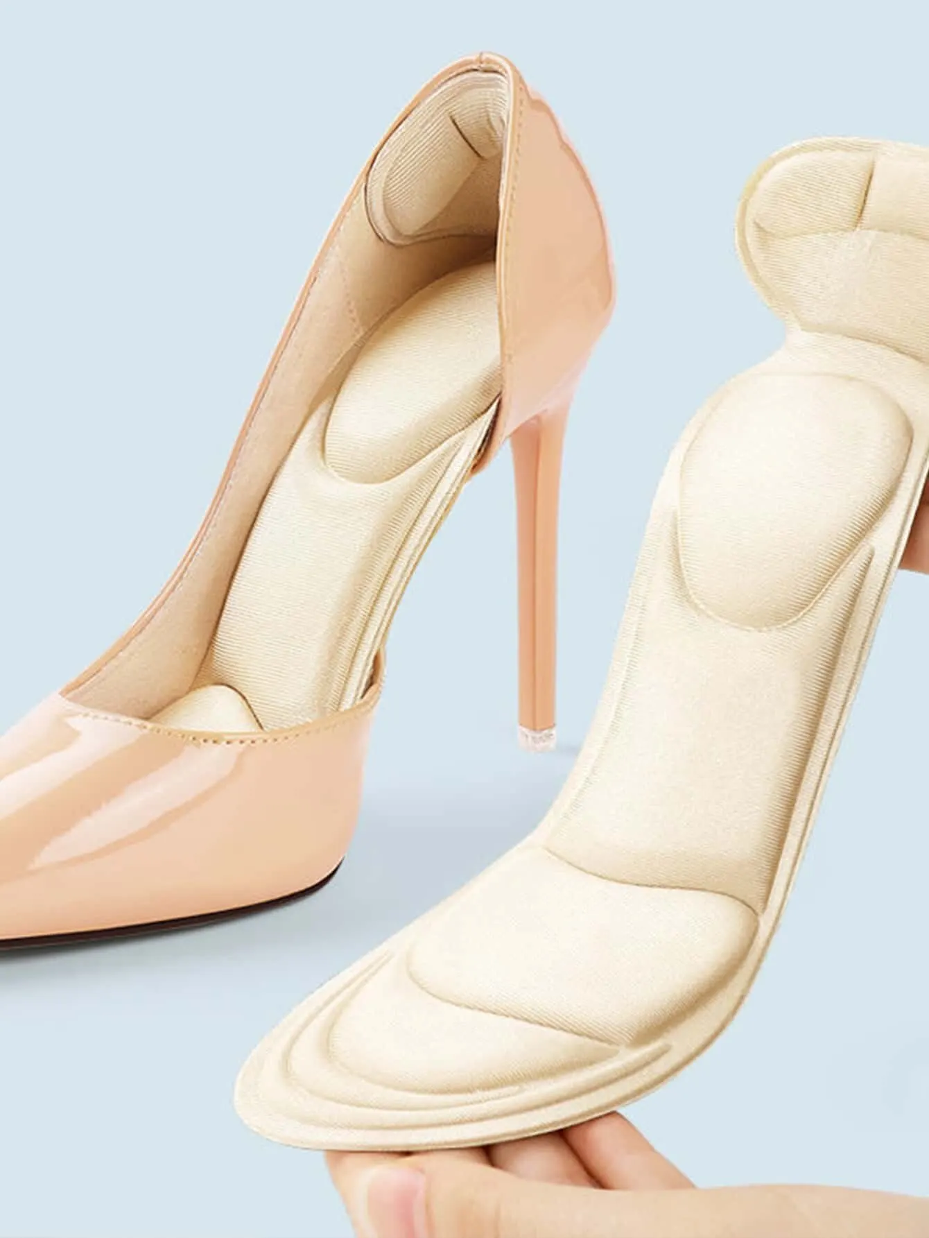 Women High Heel Insole Super Soft Pointed Tip Breathable Sponge Full