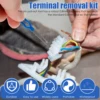 41Pcs Stainless Steel Plug Terminal Removal Tool Wire Crimp Split Connectors Pin Extractor Kit with Storage Box Car Repair Tools 2