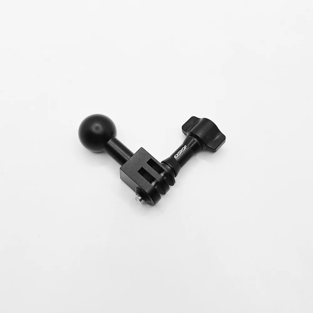 4-in-1 2cm Aluminum Ball Head Mount 1/4"-20 Threaded Metal Adapter for GoPro SJCAM insta360 DJI OSMO Action Aamera Accessories