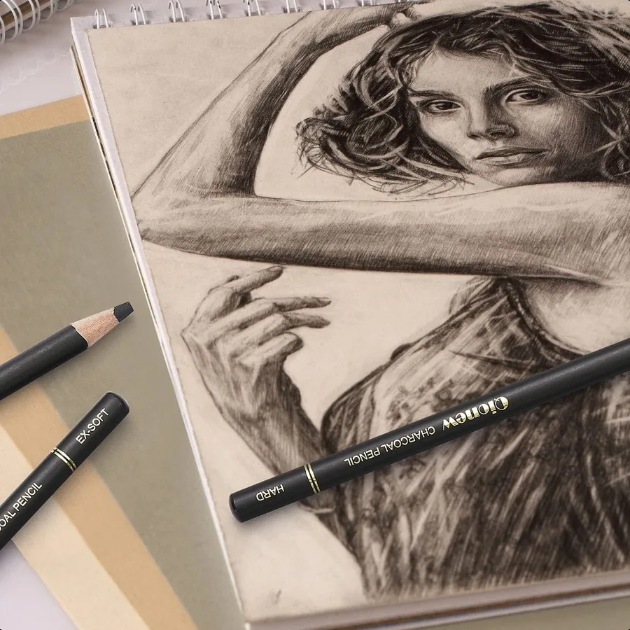 Professional Charcoal Pencil Set for Artists