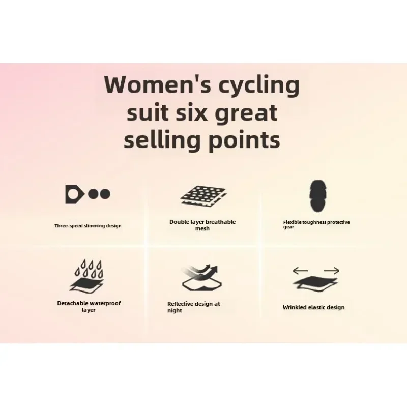 Motorcycle Electric Bicycle Riding Suit Women's Waterproof Motorcycle Slim Fit and Anti Fall Racing Suit Wear Protective Gear