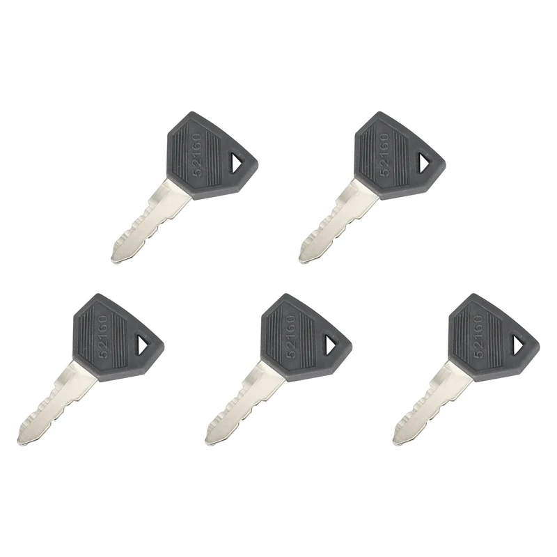 5Pcs Ignition Keys 198360-52160 1A7880-52100 Compatible with Yanmar EX450 EX2900 EX3200 SC2400 SC2450 Compatible with John