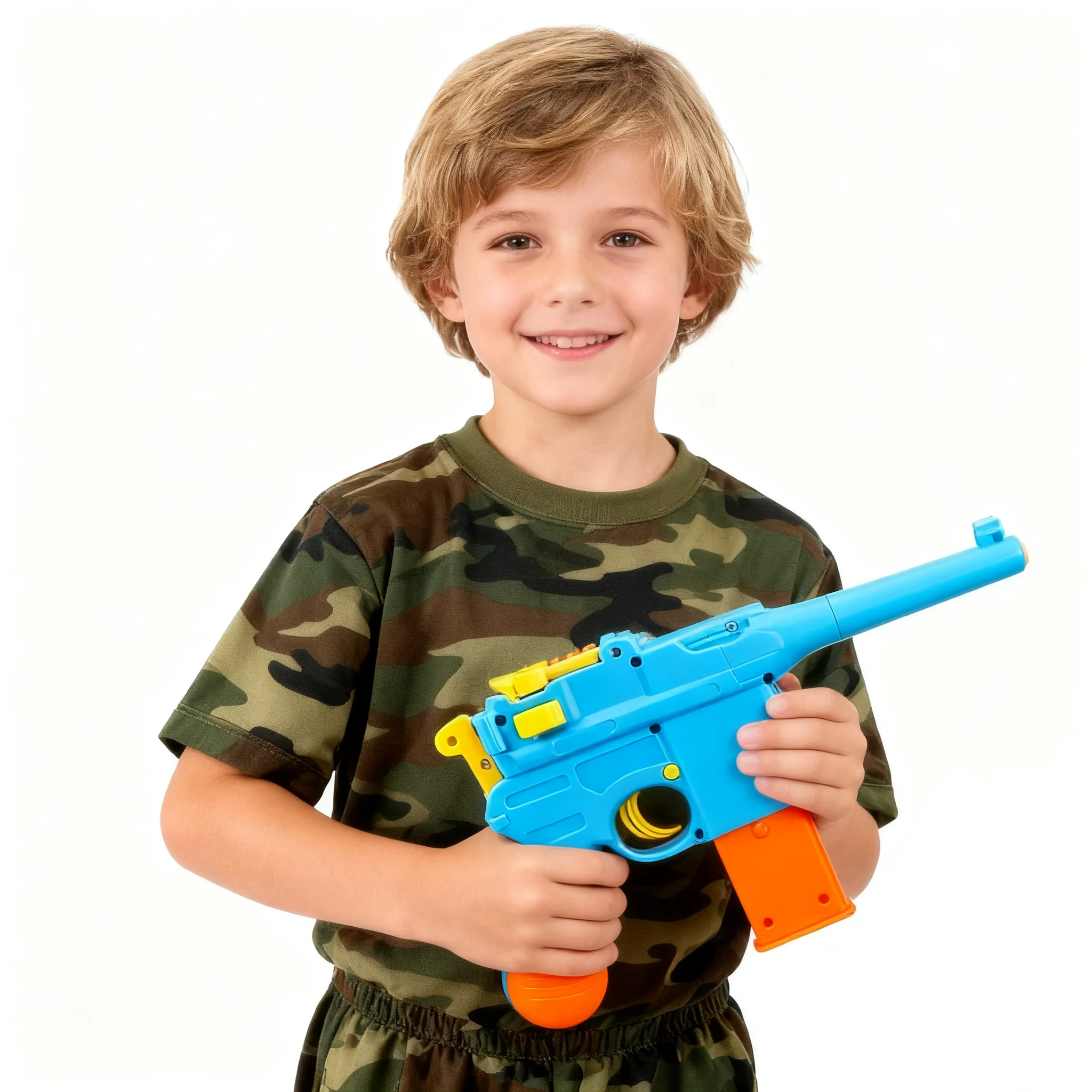Hot 2025 Mauser C96 Toy Gun with Soft Bullets - 7-Round Ejectable ...
