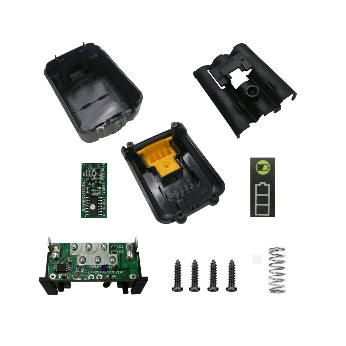 Dcb120 Batteria Custodia In Plastica Pcb Protezione Di Ricarica Scatola Del Circuito Per Dewalt 10.8V 12V Batteria Agli Ioni Di Litio Dcb125 Dcb127
