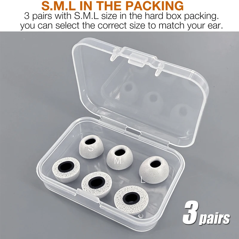 Ear Tipds foam buds sleeves OnePlus Buds 4/ Buds 3/Buds Pro 3/Buds Pro 2/Nord Buds 3/Nord Buds 3 Pro