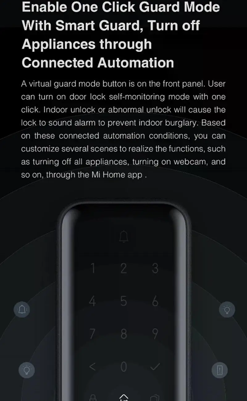 Original Smart Door Lock N200 Fingerprint Bluetooth Password NFC Unlock Remote