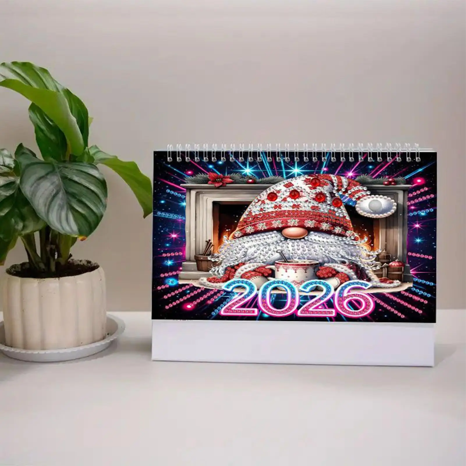 Diamond Art Calendar Kits 2026 Christmas Gnome Home Decor Christmas Diamond Art Calendar For Holiday Birthday Party Offices Home