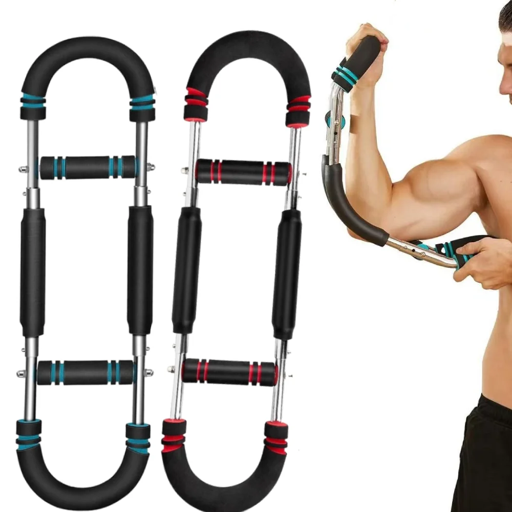 U-Shape Twister Arm Exerciser Adjustable Chest Expander Biceps Triceps Shoulders Back Forearm and Inner Thigh Workout Equipment