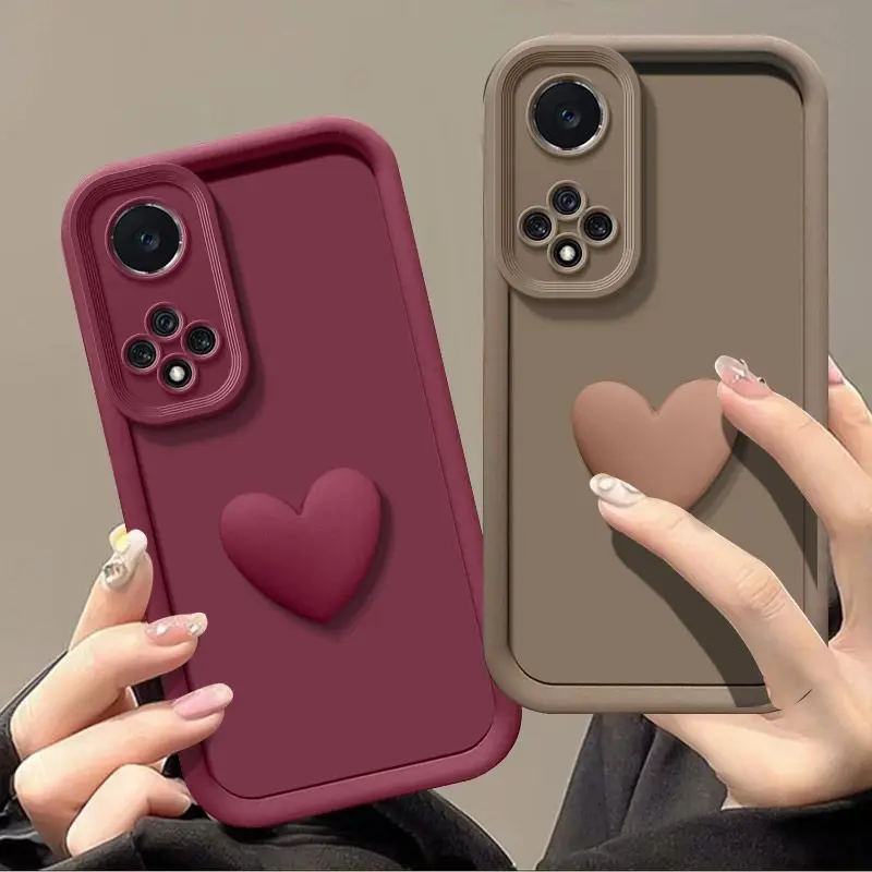 Love Heart Matte Anti-Drop Soft Protective Phone Cover