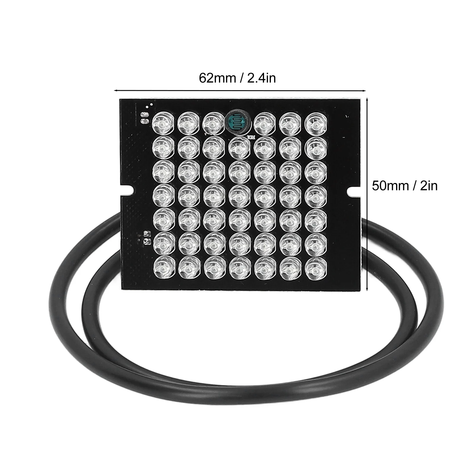 940nm Camera Light Board 48 Black Discrete LEDs DC12V Night Vision Function Infrared Camera Auxiliary Lamp for Home Indoor Use