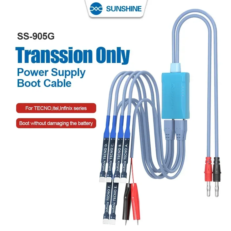 

SUNSHINE SS-905G for Transsion Only Power Supply Boot Cable Boot Without Damaging The Battery Suitable for TECNO Itel Infinix