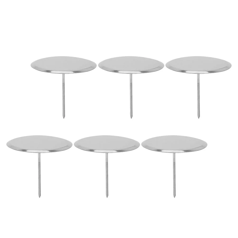 6pcs Stainless Steel Pastry Flower Nails Cake Decorations Tools
