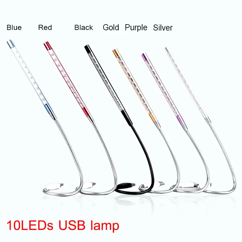 Portable USB Book Light Reading Lamp USB Powered Mini LED Night Light PC Computer Notebook Lights Flexible Study Table Lamp led light,night light,mini night light,book light,mini led light,led desk lamp