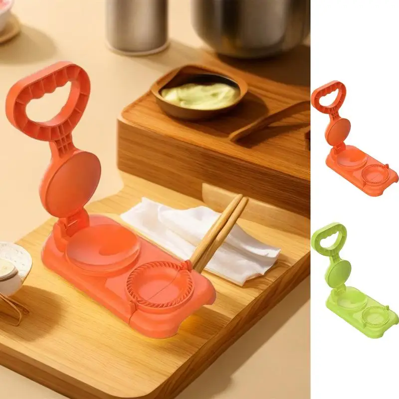 

2 In 1 Dumpling Maker Set Empanada Skin Mold Dumpling Press Ravioli Rolling Wrapper Mold Hand Use Dumpling Set Kitchen Gadgets