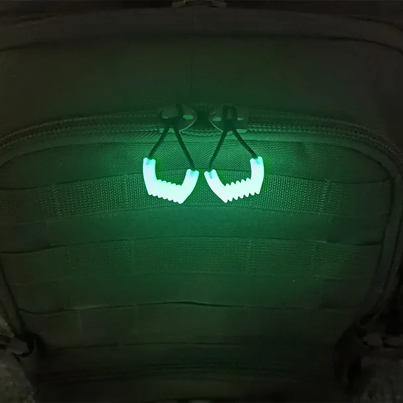 4Color Strong Luminous Zipper Head Self-luminous Pull Tail Rope Mountaineering Bag Backpack Clothes Climbing Tactical Accessorie
