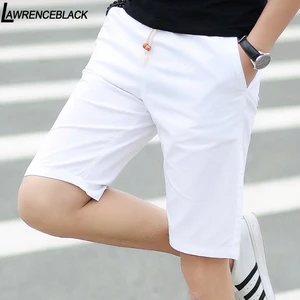 Brand 2022 New Summer Casual White Shorts  men's summer Basic Short men's Korean slim cotton versatile fashion mens beach pants