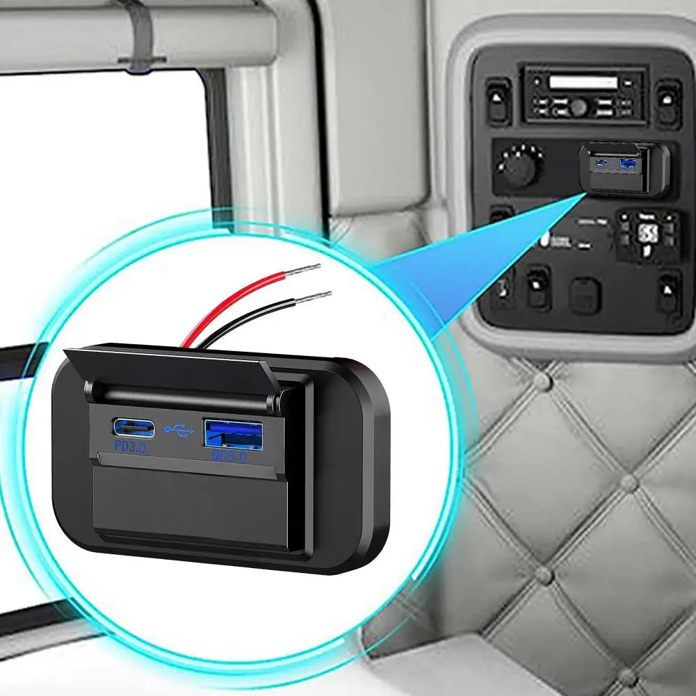 

Автомобильное зарядное устройство с двумя Usb-портами, 12 В/24 В
