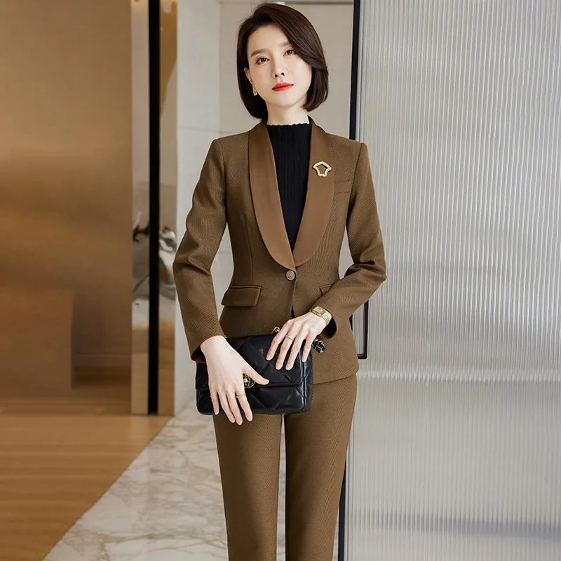 

2024Business Suit Female Temperament Sales Department Reception Business Formal Wear Hotel Manager Beauty Salon Front Stage Work