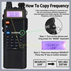 Baofeng UV-5RX Walkie Talkie M-5R 5W Multi-Band 3800mah Type-C Charging Wireless Copy Frequency AM FM Radio UV5R Upgrade Version 2