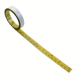 Self - Adhesive Dual Scale Steel Measuring Tape (Yellow)
