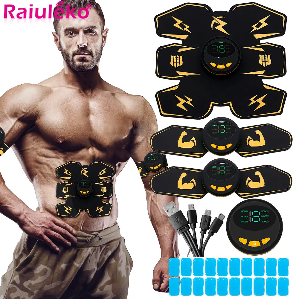 

Unisex EMS Abdomen Arm Legs Trainer Muscle Stimulator ABS Fitness Buttocks Butt Lifting Trainer Slimming Massager Muscle Massage