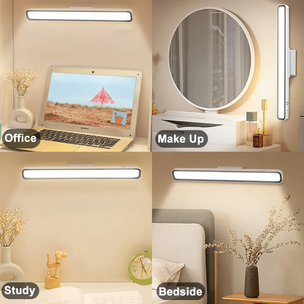 Tanie Lampa biurkowa LED światełka USB na akumulator bezstopniowa ściemniająca lampa sklep