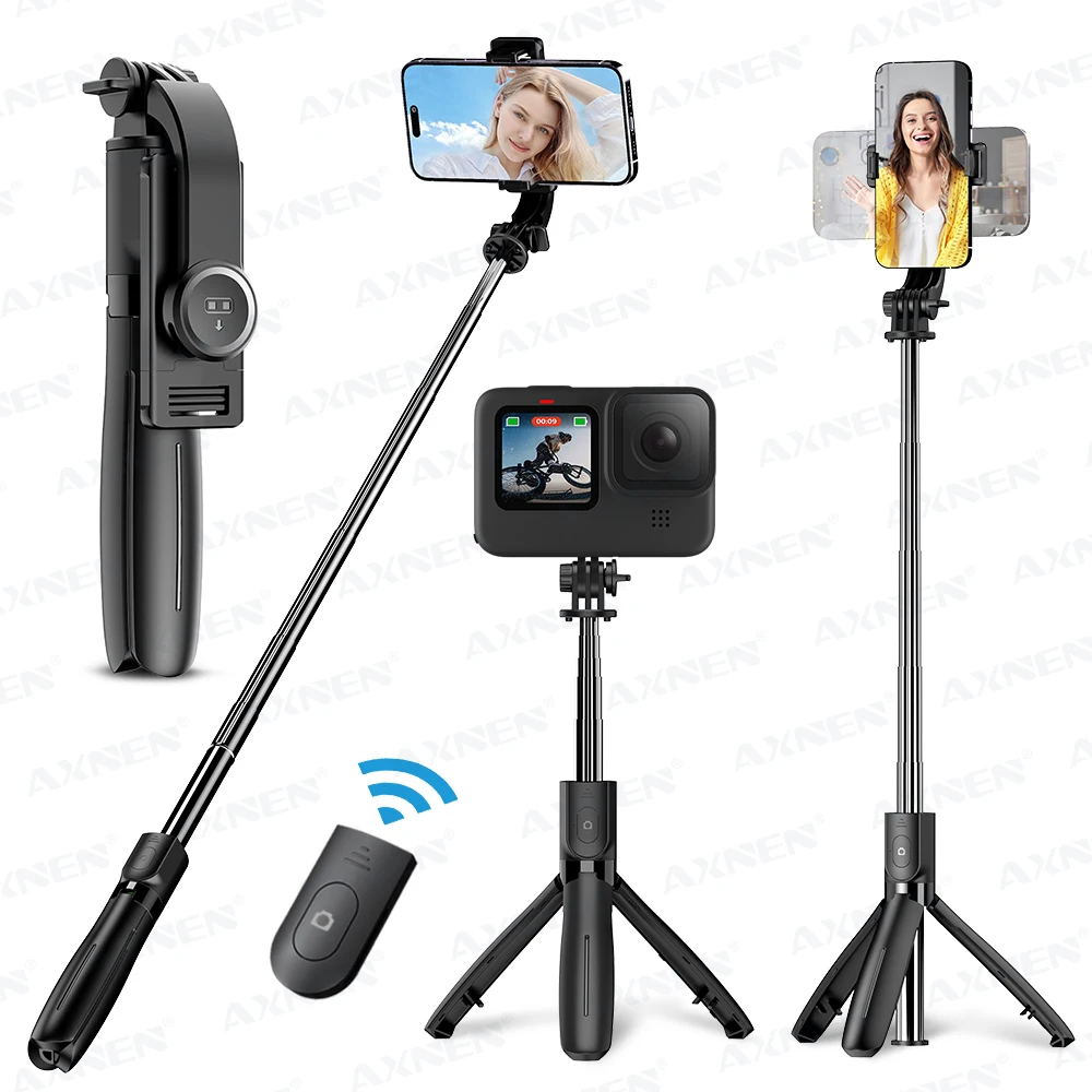 Wireless Selfie Stick Tripod Stand with Light Bluetooth Remote