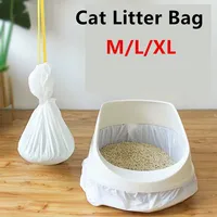 Thick Cat Litter Box Liners & Bags - 20 Pack, Easy Clean, Elastic Fit (M/L/XL)