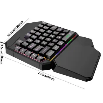 For Refer To Description 1 Handed Mechanical Keyboard Programmable Mobile Phone 1 Handed Keyboard Professional Game Keypad 6