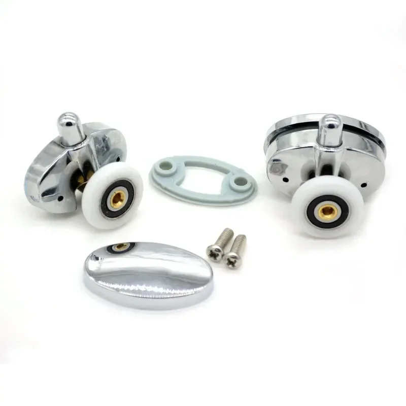 Shower Cabinet Roller Wheel Set of 8 new Oval butterfly single wheel Shower door rollers 23mm/25mm/20mm