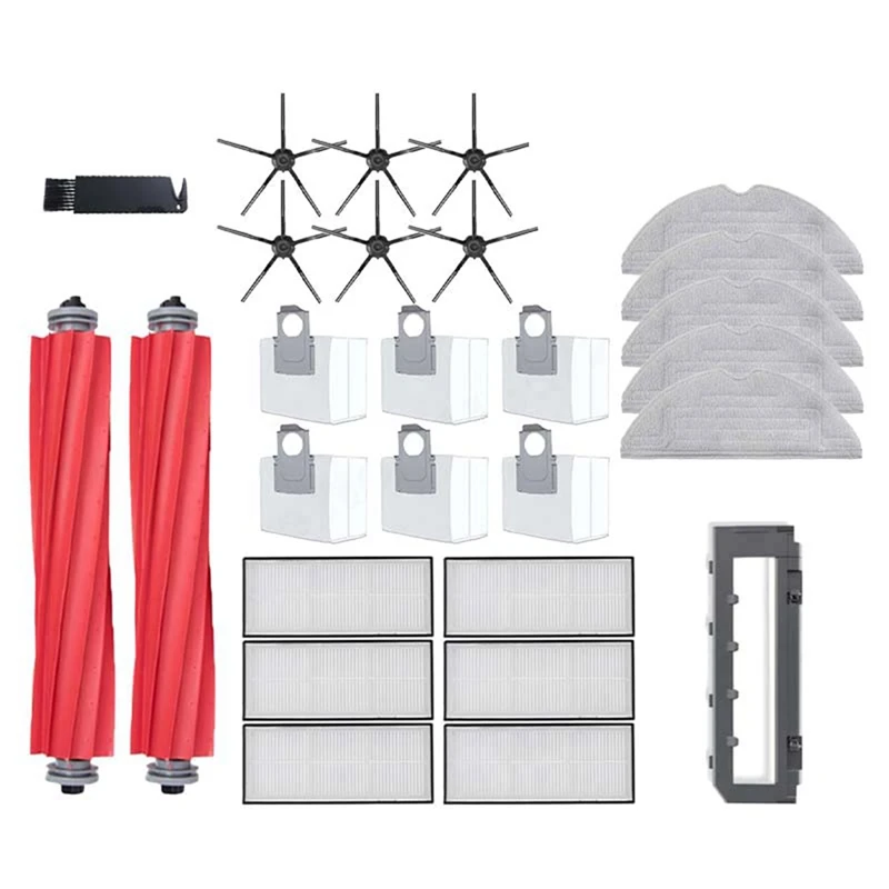 Main Side Brush Filter Replacement For Xiaomi Roborock S7 Maxv S7 Maxv Plus S7 Maxv Ultra G10s