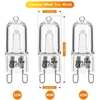 20Pcs G9 Halogen Light Bulbs,40W Clear Halogen Lamps Dimmable,Warm White 2800K for Chandeliers,Pendants,Landscape Lights 3