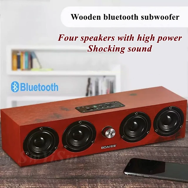 Altavoz Bluetooth al aire libre portátil subwoofer coche tarjeta