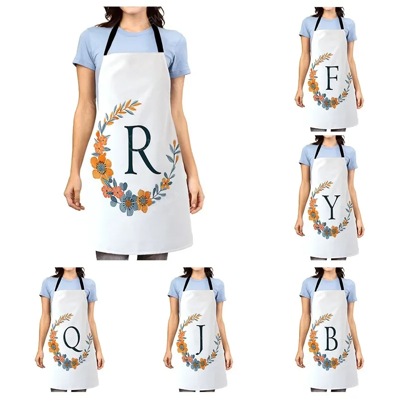 

Aesthetic Women kitchen apron kids original Children Waterproof girl fashionable custom letter man waiter work apron oil proof