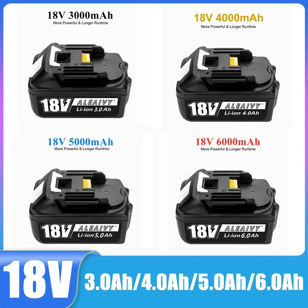 

Original BL1860 Rechargeable Battery 18 V 6.0Ah Lithium ion for Makita 18v Battery BL1840 BL1850 BL1830 BL1860B 3.0Ah 4.0Ah5.0Ah