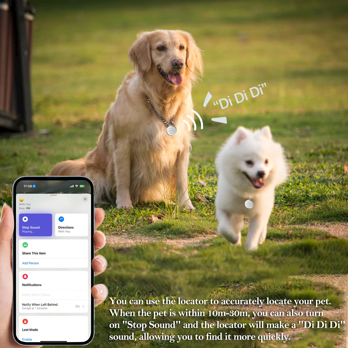 Mini GPS Tracker for Apple Find My – Smart Locator for Keys, Kids, Pets, and Cars