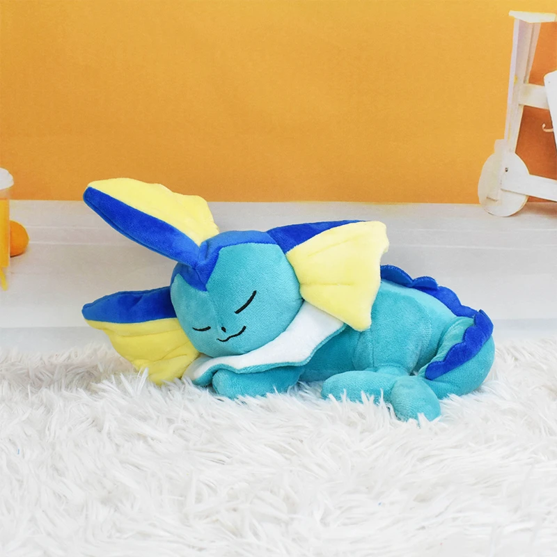  잠자는 Cubone Chikorita Slowpoke Lucario Galarian Ponyta 부드러운 플러시 장난감 귀여운 수면  Charmander Peluche Doll