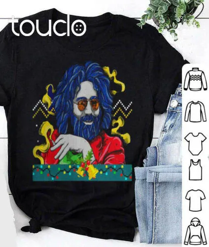 Jerry Garcia Grateful Dead Merry Christmas Nero Unisex