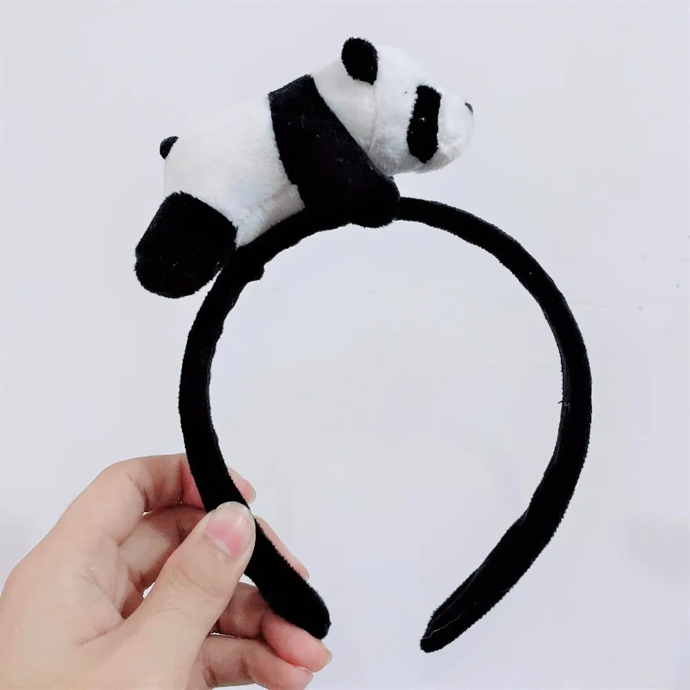 Creative Plush Cloth Animal Pattern Duck Panda Hairbands For Girl Woman Cute Cartoon Wash Face Make Up Hair Hoop