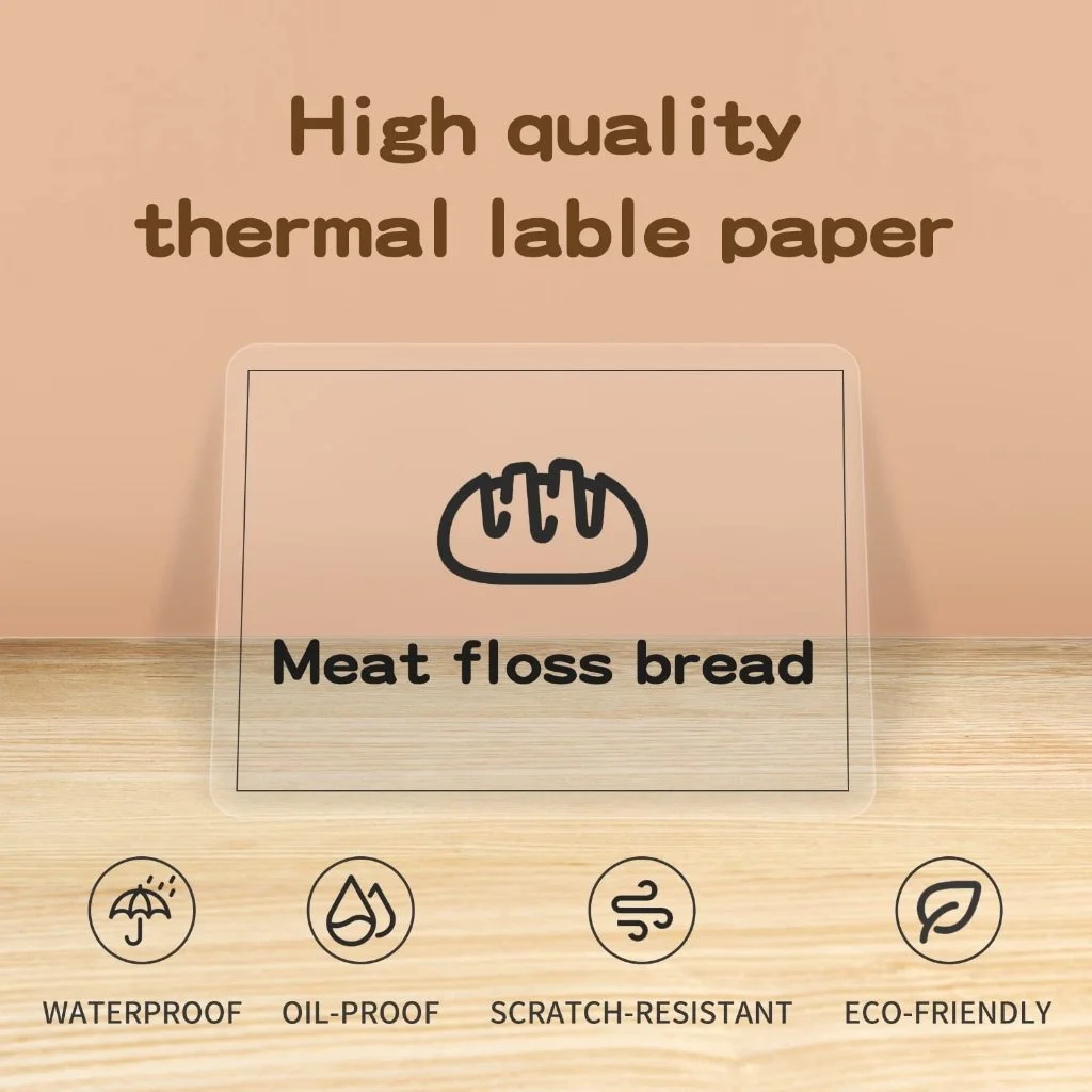 Niimbot B1/B21/B21_Pro/B3S/B31 Transparent Label Sticker Waterproof Oil Proof No Glue Residue Thermal Circular Label Paper Name printer supplies