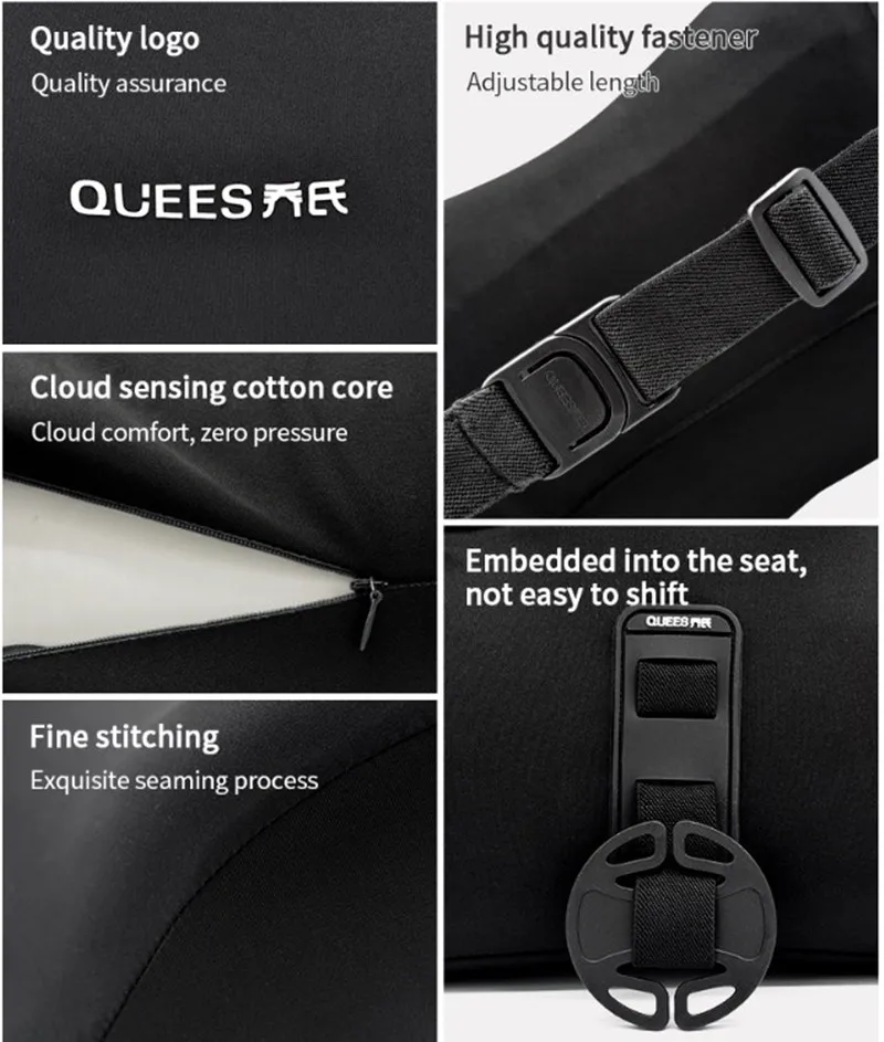 Car Lumbar Support Pillow Neck Pillow Waist Support Removable Washable Backrest Universal Vehicle Cushion